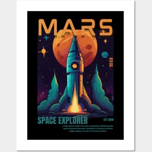 Mars - Space Explorer Posters and Art